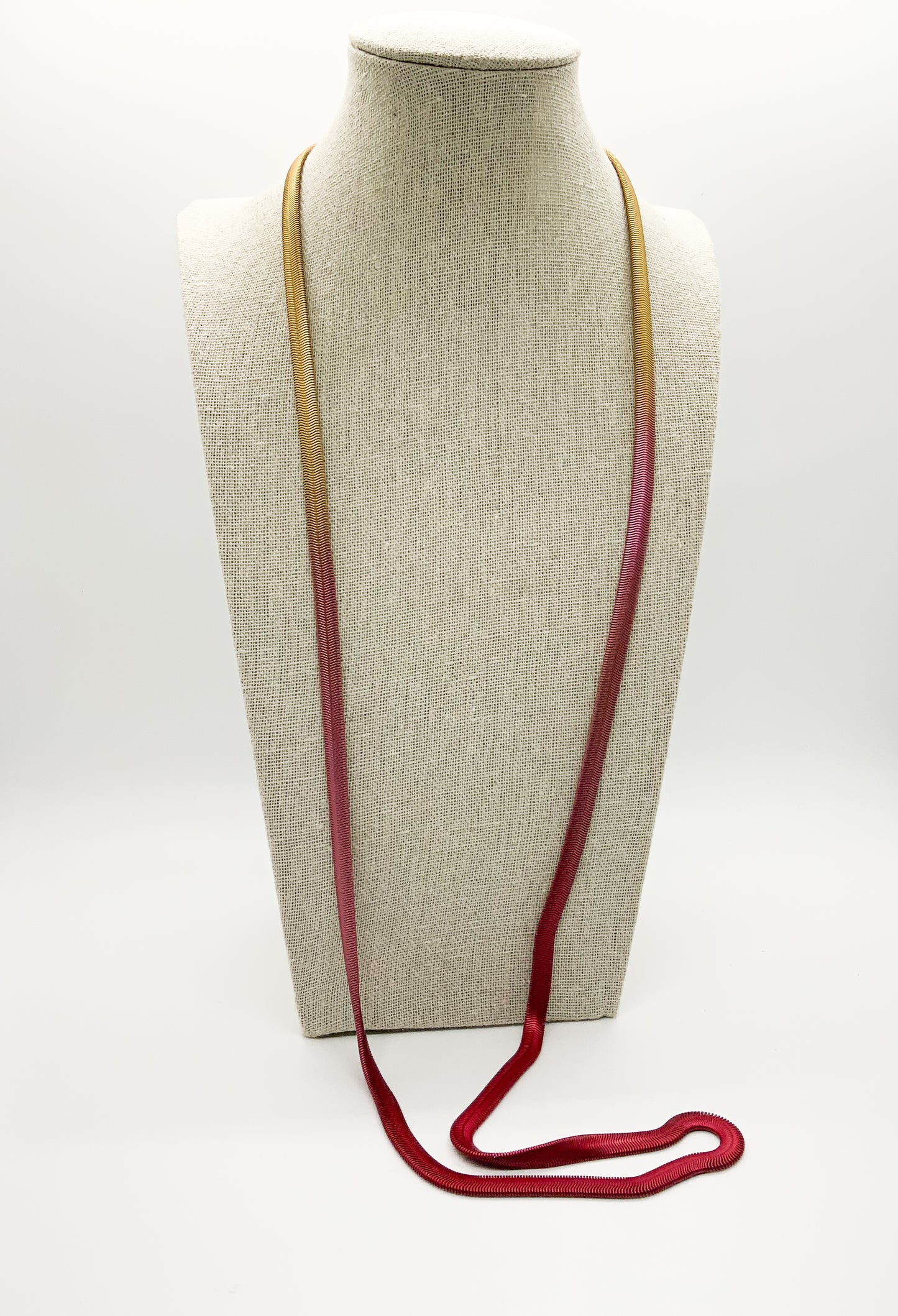 Flat Snake Necklace 36"
