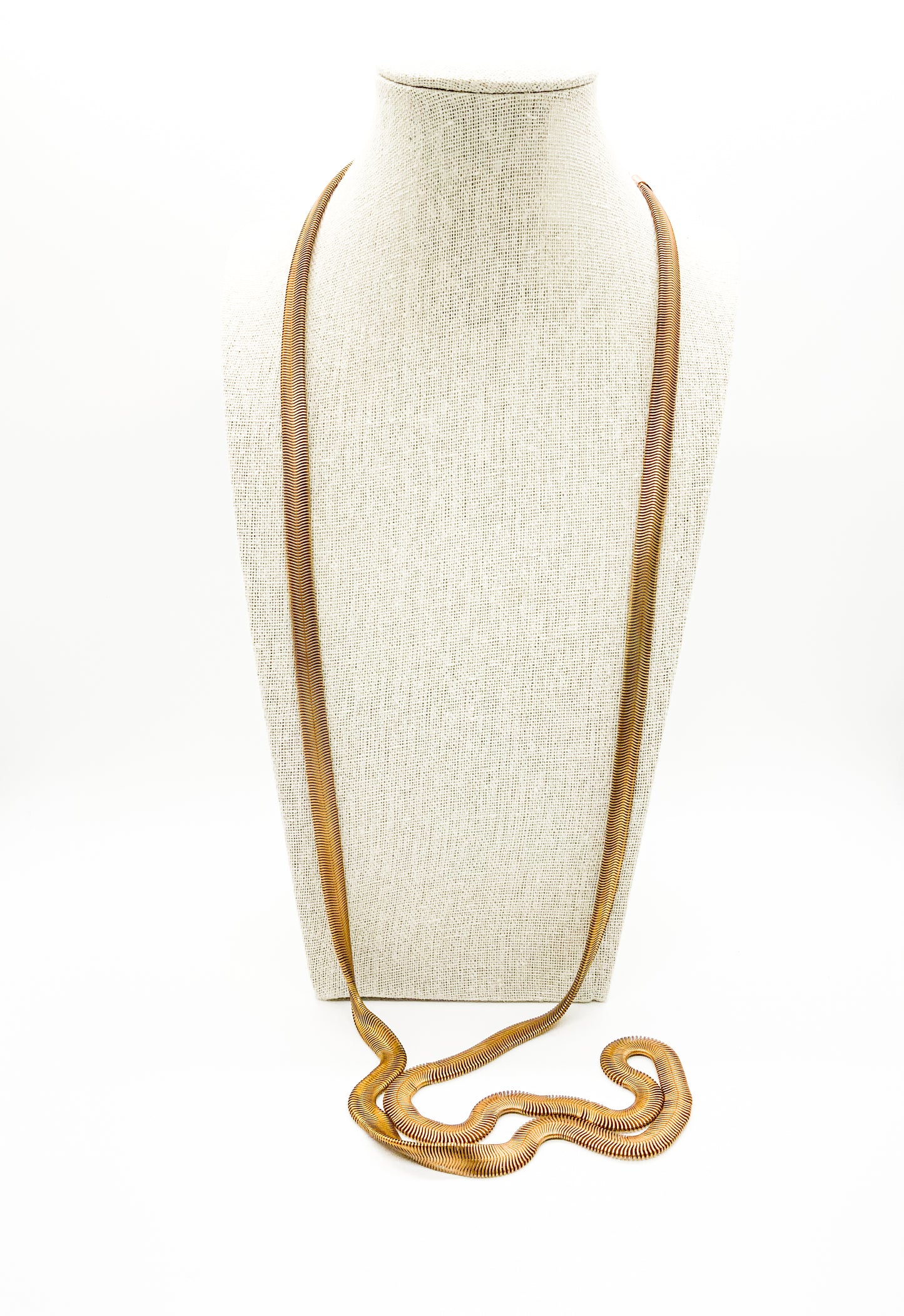 Flat Snake Necklace 55"