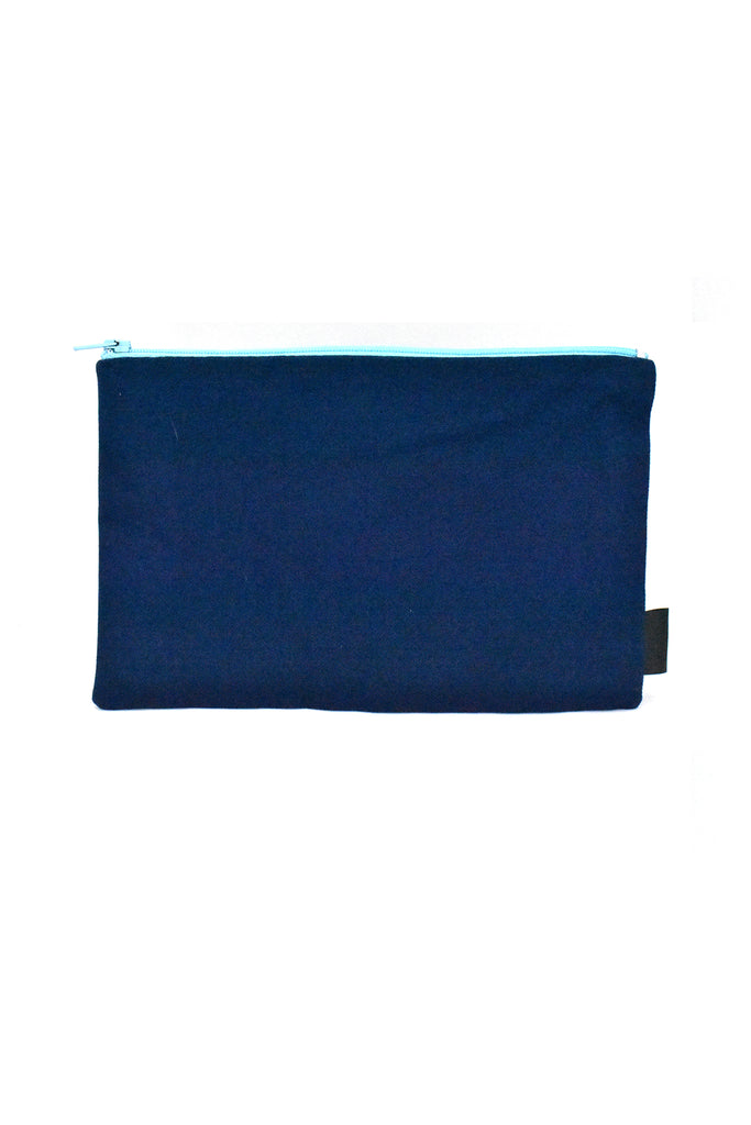 Blue African Proverb Purse