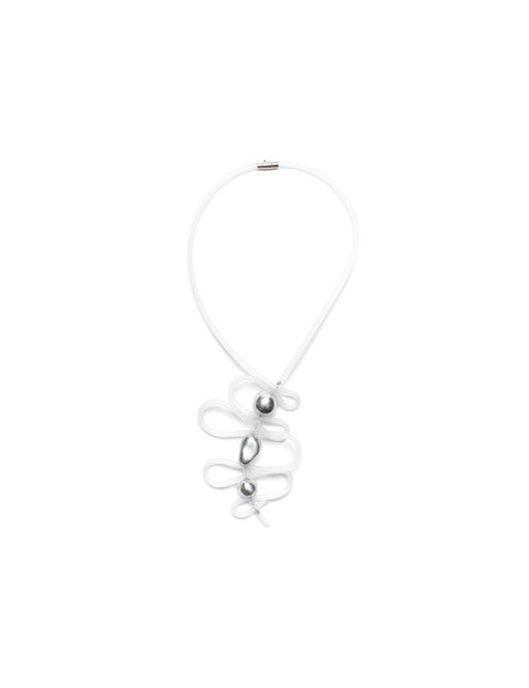 Rubber Necklace with Pebbles