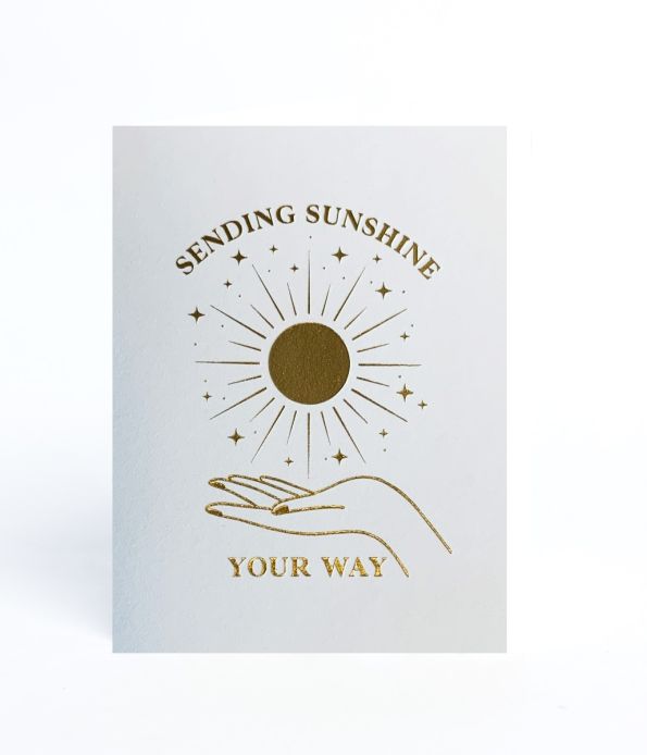 Mailing Sunshine Letterpress Notes