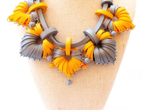 Rubber Flower Necklace - Mint Museum Store