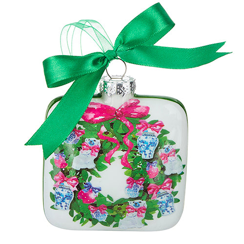 3.5" Chinoiserie Wreath Ornament