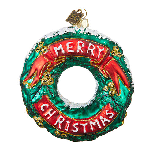 4" Holiday Wreath Ornament