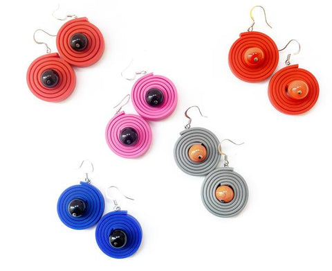 Bead and Rubber Earring - Mint Museum Store
