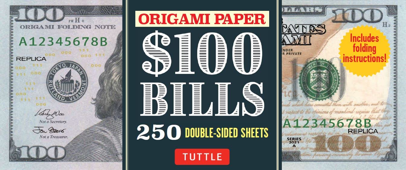 Origami Paper 100 Dollar Bills