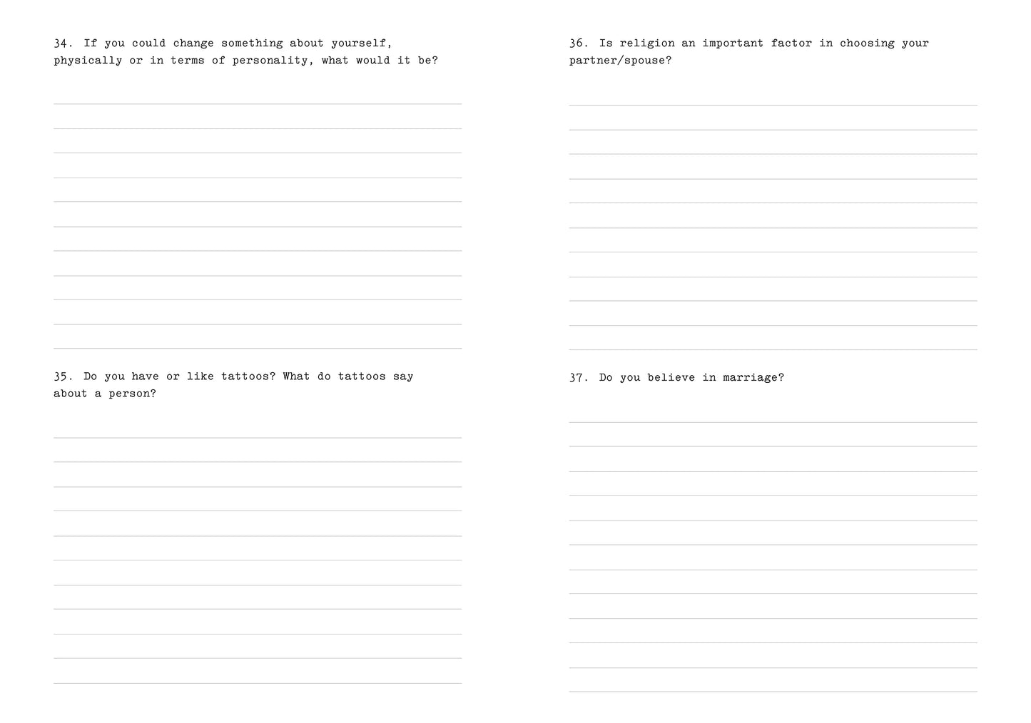 301 Writing Ideas