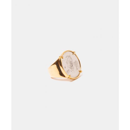 Adjustable Gold Coin Ring
