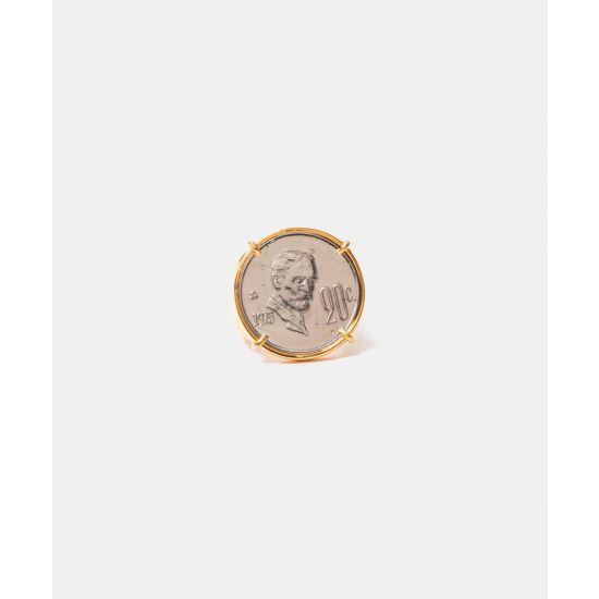 Adjustable Gold Coin Ring