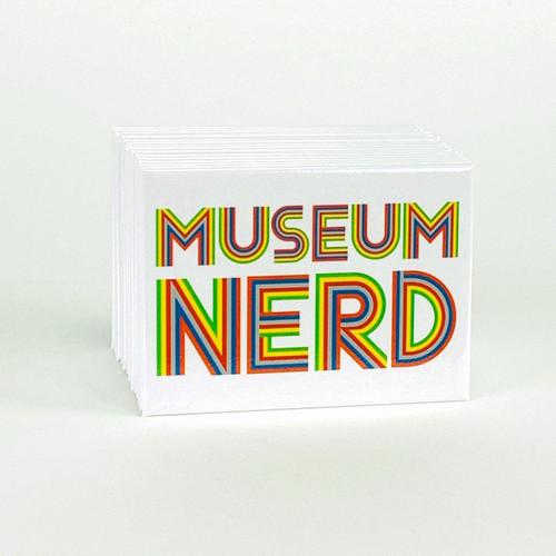 Museum Nerd White Magnet