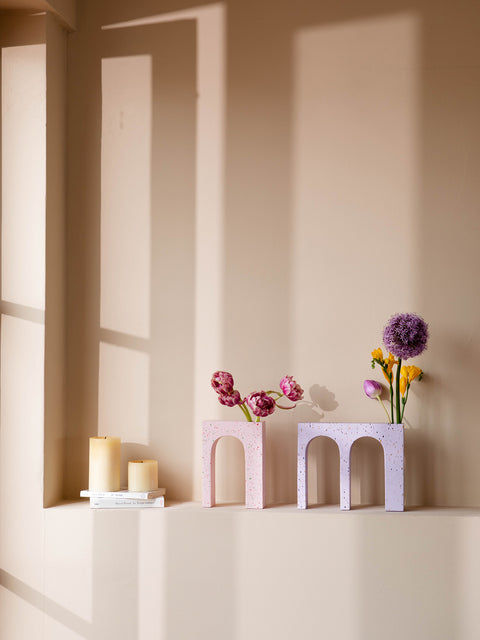 Acquedotto Double Lilac Vase
