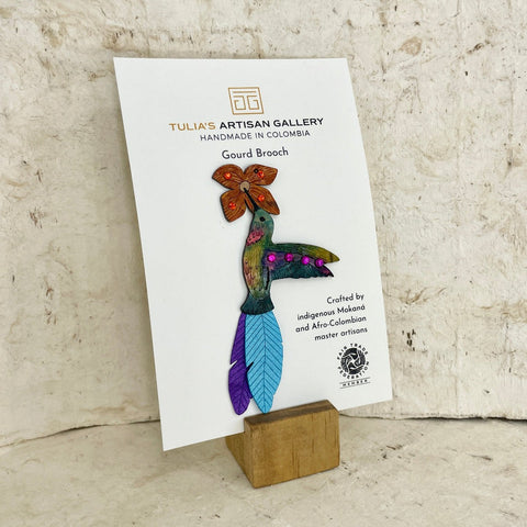 Hummingbird Brooch