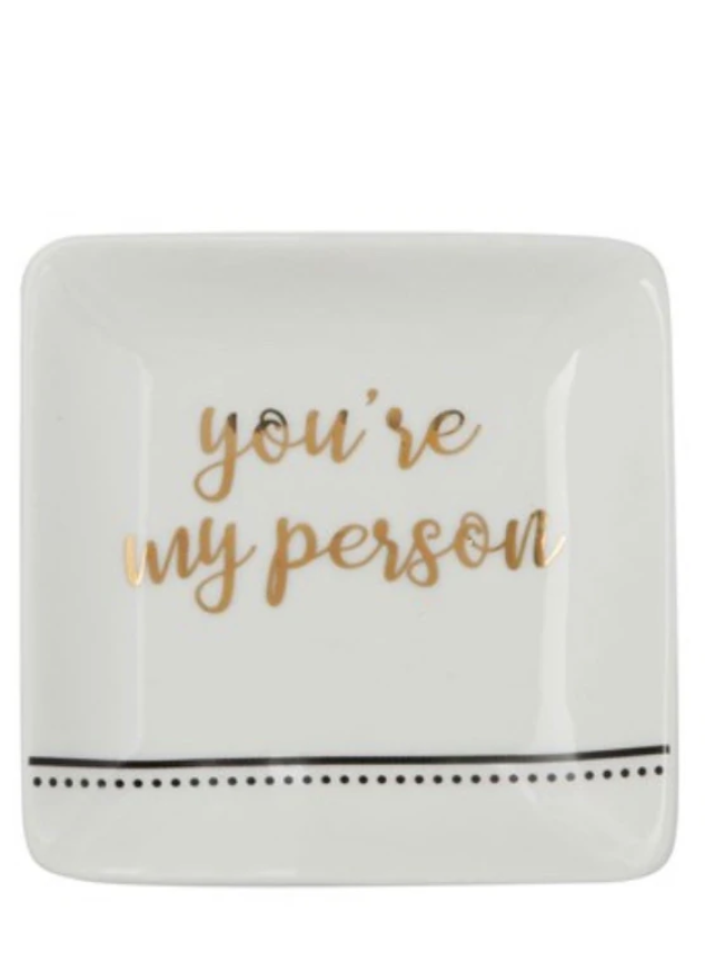 Gold Phrase Trinket Dish