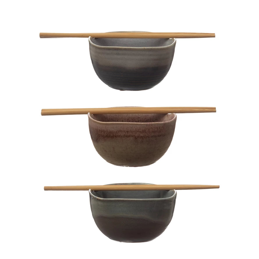 Squared Stoneware Bowl