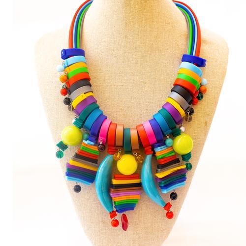 XL Multi Glass Murano Necklace