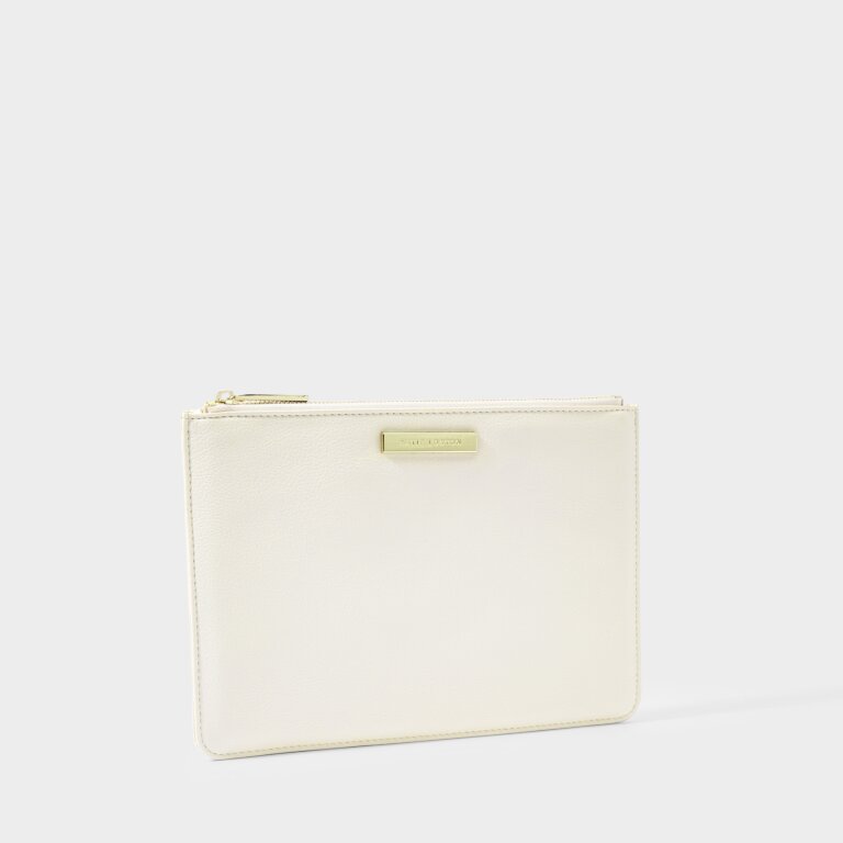 Thank You Mom Clutch-White