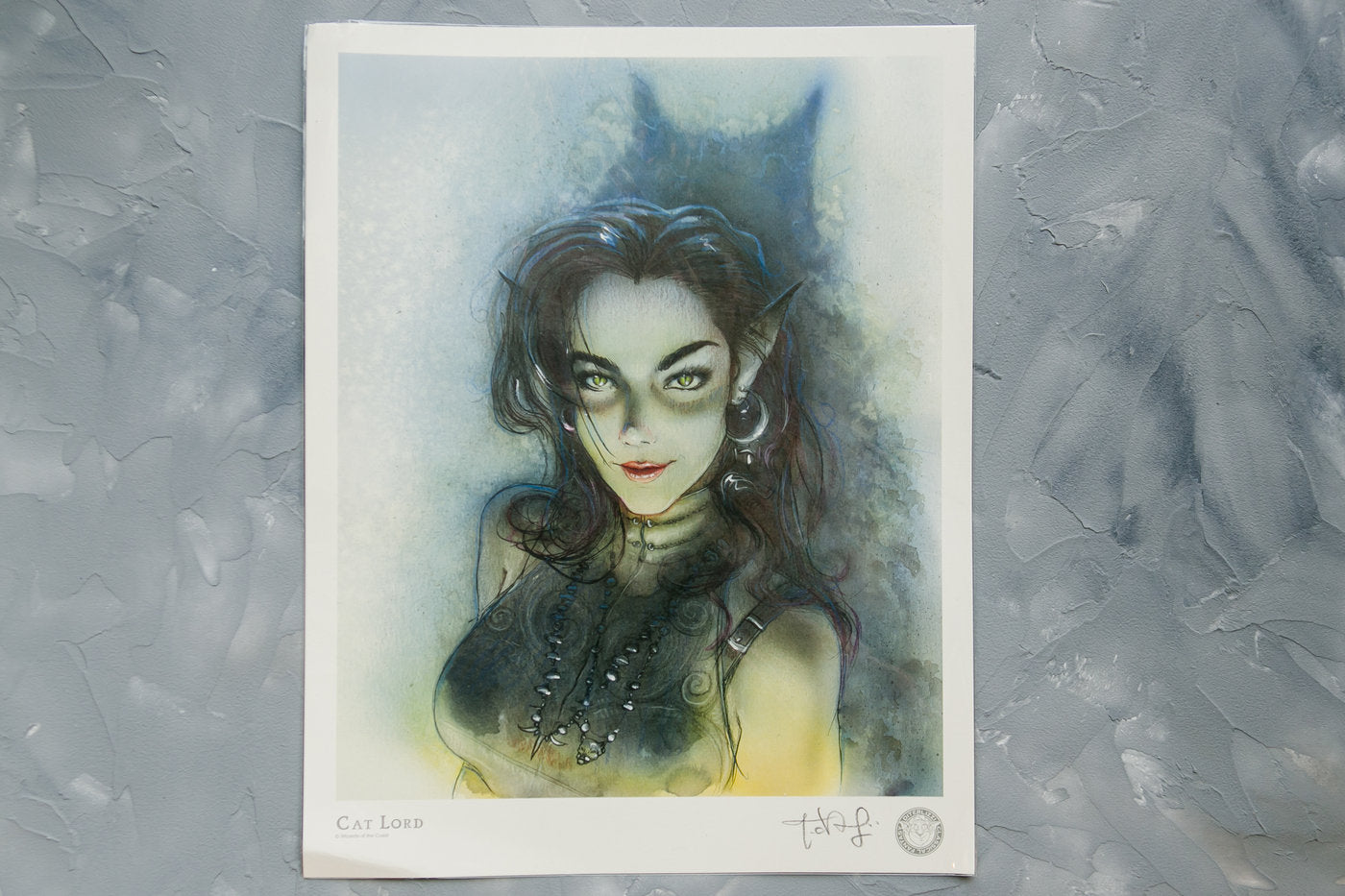 Catlord Tony DiTerlizzi Signed Print