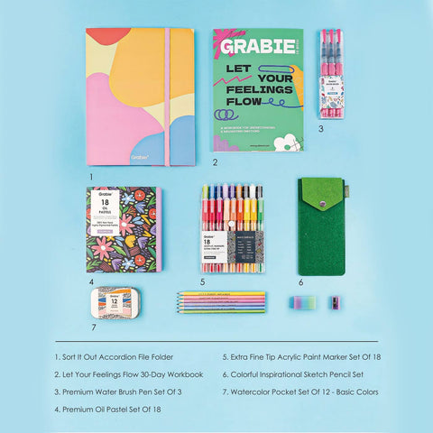 Let Your Feelings Flow Grabie Art Club Box