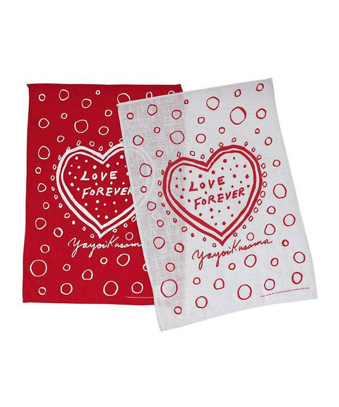 Love Forever Domestic Art Towel Set x Yayoi Kusama