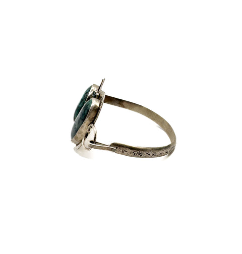 Bar Cuff with Mixed Glazes, Labradorite and Kyanite