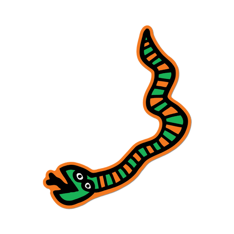 Big Pop Shop Snake by Keith Haring - Die-Cut Sticker - Mint Museum Store