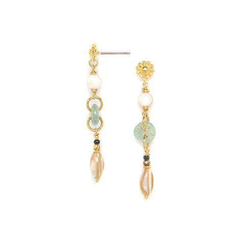 Nature Bijoux Menthe Linear Drop Earrings