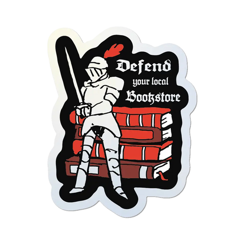 Defend Your Local Bookstore by Apply - Die-Cut Sticker
