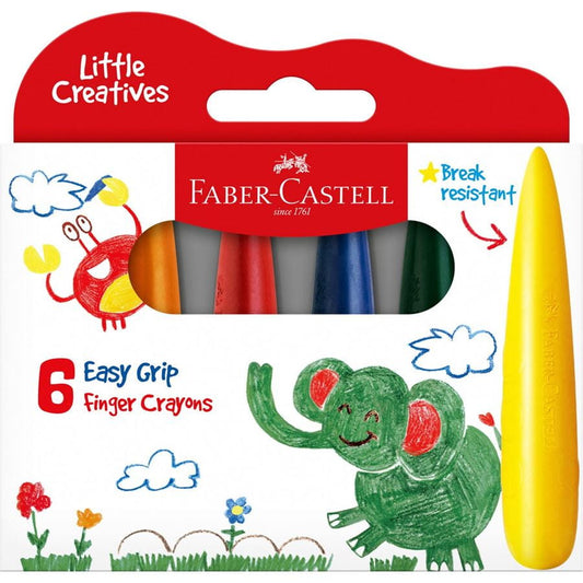 Little Creatives Easy Grip Crayons Set of 6