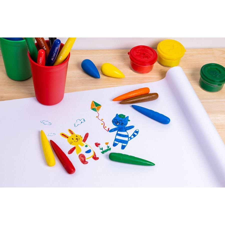 Little Creatives Easy Grip Crayons Set of 6