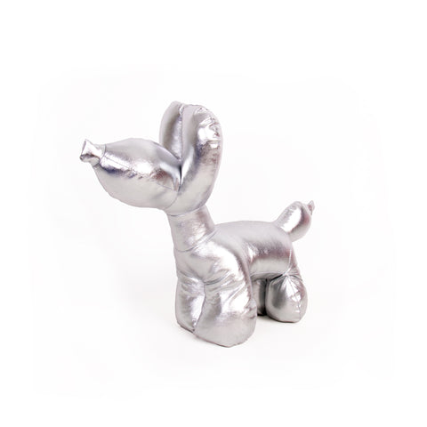 Silver Balloon Dog Doorstop