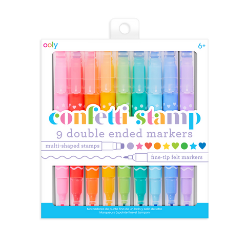 Confetti Stamp Double Ended Markers