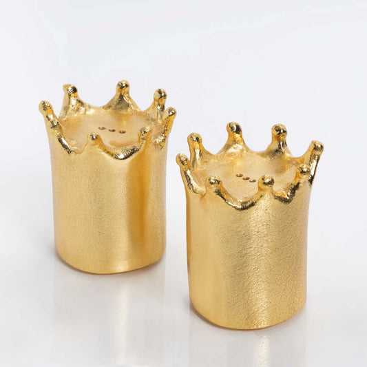 Crown Salt and Pepper Shakers