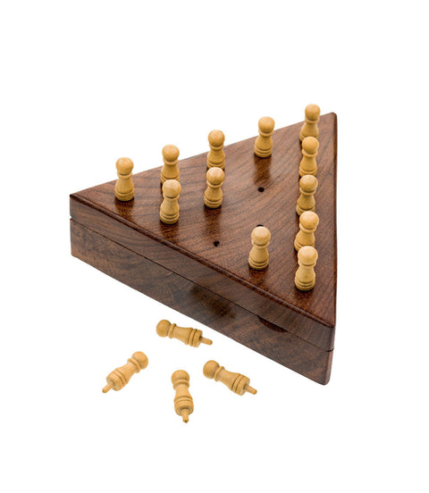 Triangle Peg Board Game