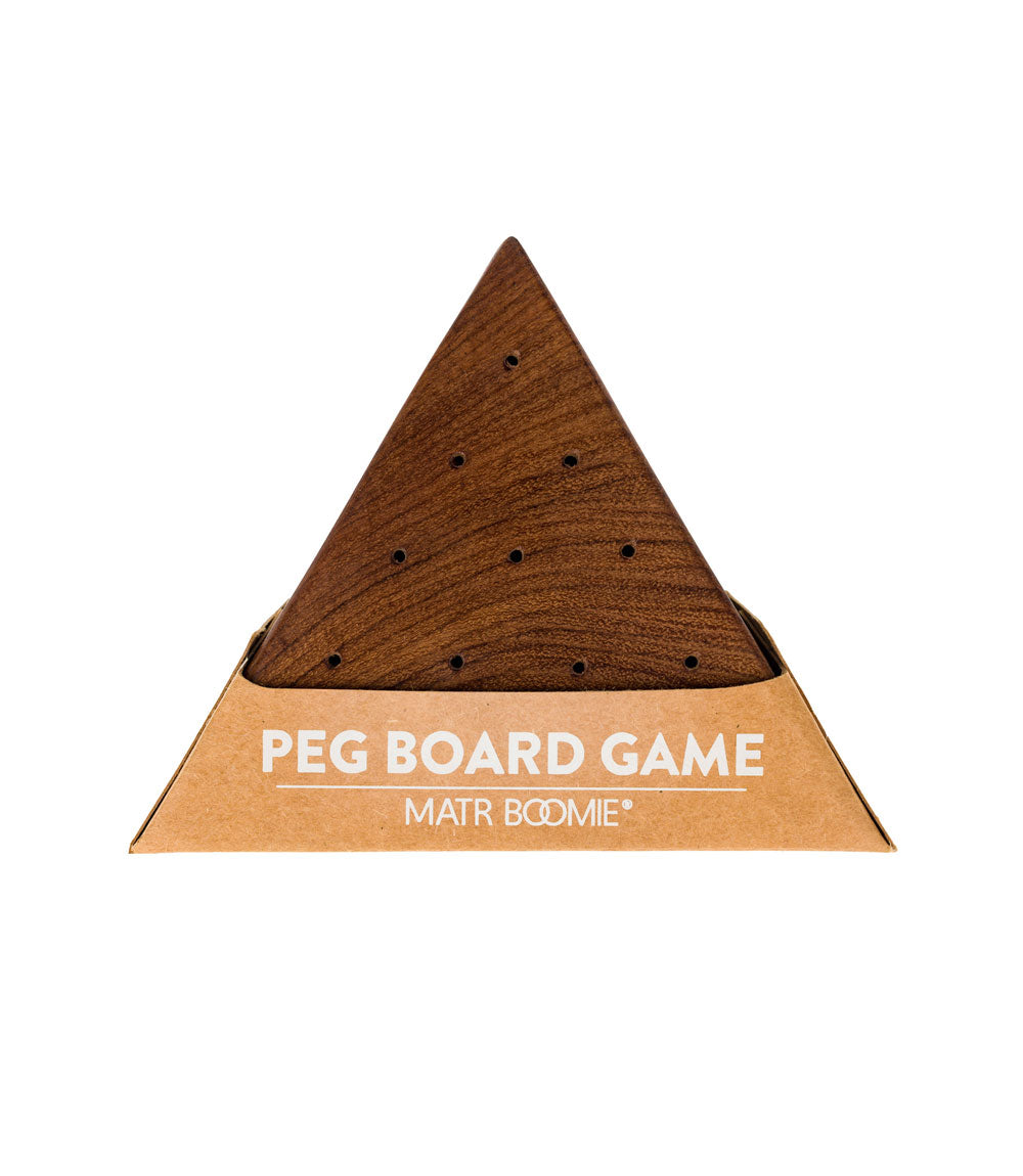 Triangle Peg Board Game
