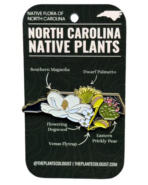 North Carolina State Native Plants Enamel Pin