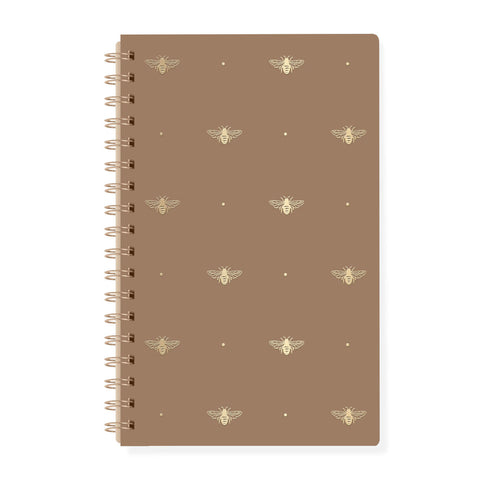 Classic Bee Paperback Spiral Journal