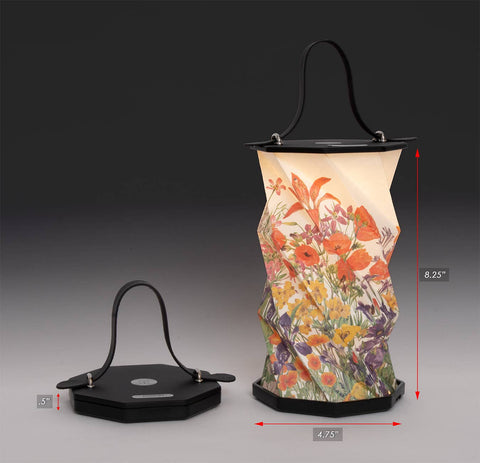 Modgy Mary Vaux Walcott Botanical Watercolor Origami Lantern
