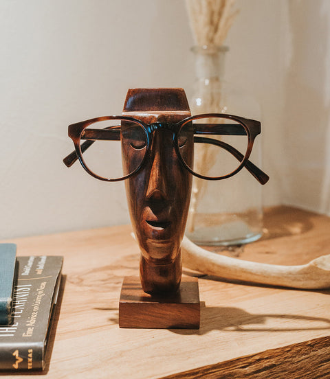 Faces Glasses Holder Stand