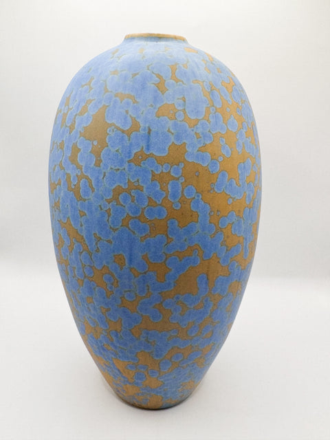 Egg Vase in Blue Stardust