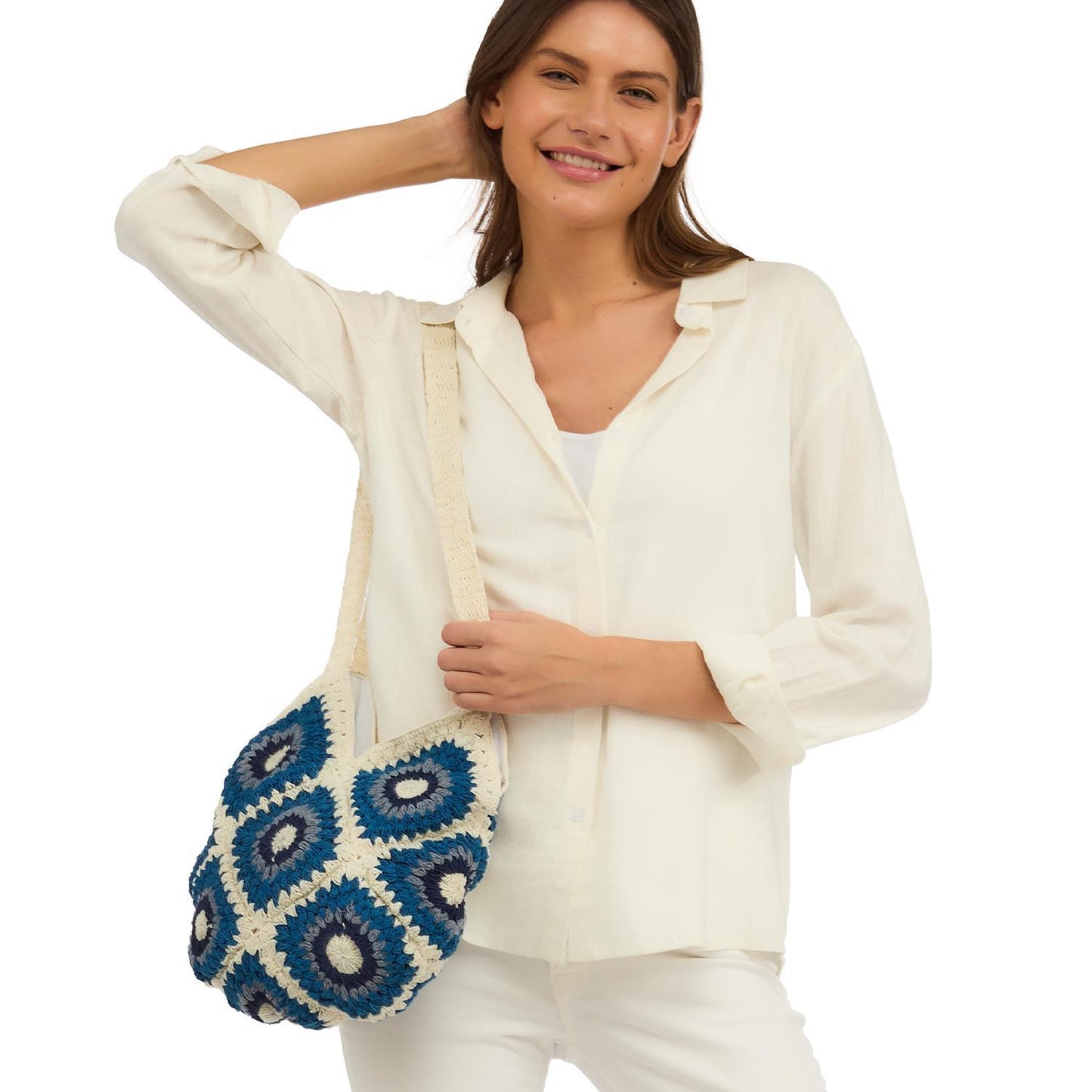 Cotton Crochet Shoulder Bag