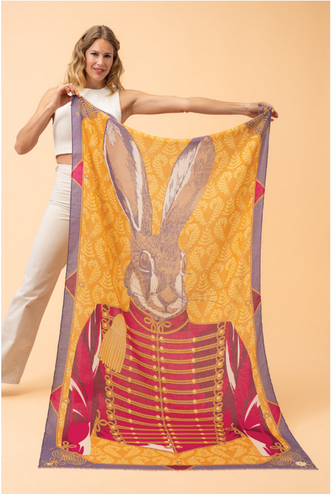 Regal Hare Print Scarf