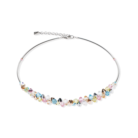 Dancing Crystal Necklace Multicolour Pastel