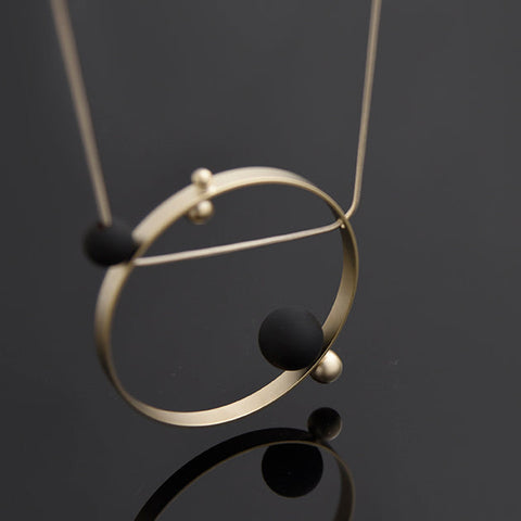 Helio Necklace Gold/Black