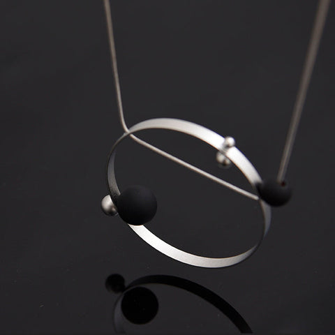 Helio Necklace Silver/Black