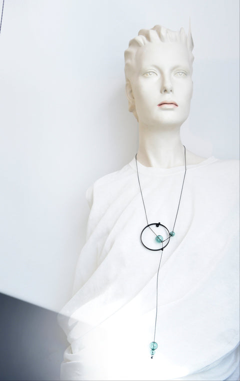 Jules Necklace Aqua