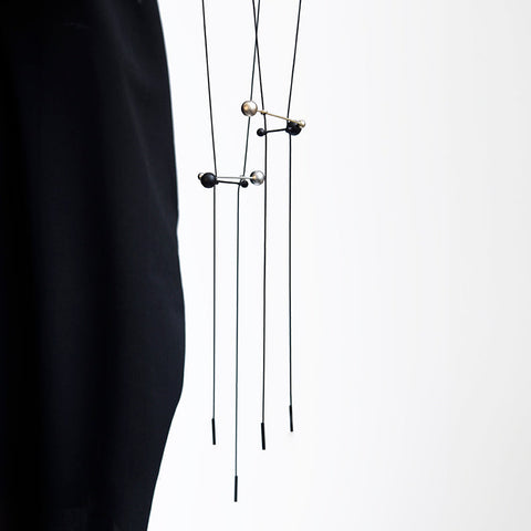 Joggle Necklace Black/Gold
