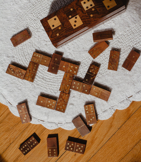Wooden Domino Set - Mint Museum Store