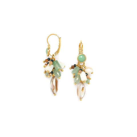 Nature Bijoux Menthe Cluster Earring