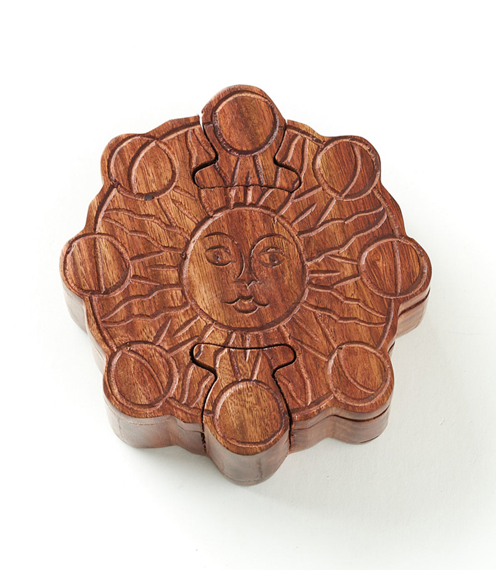 Sun and Moon Phase Puzzle Box