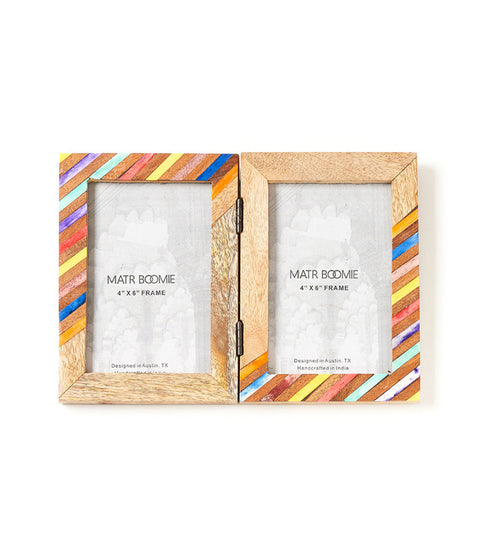 Banka Mundi Multicolor Double Picture Frame